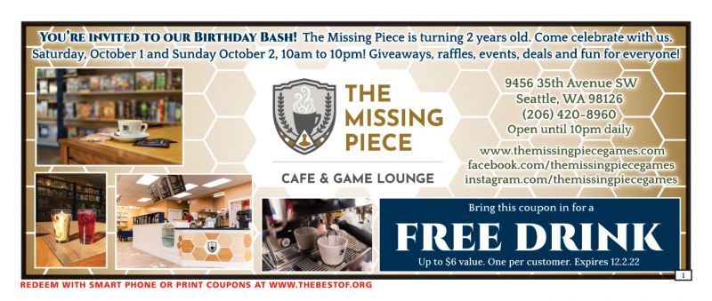 The Missing Piece Cafe & Game Lounge